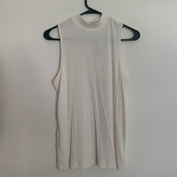 LOFT Petite Ribbed Mock Neck Tank - Picture 2 of 4